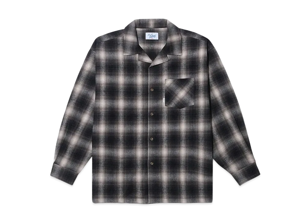 KEBOZ Ombre Check Shirt "Black/White"