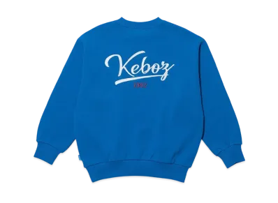 KEBOZ Kids Icon Logo Sweat Crewneck "Cerulean"
