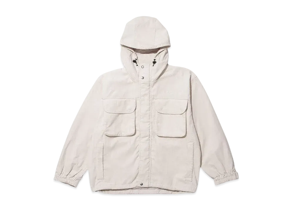 KEBOZ Corduroy Hoodie Jacket "Off White"