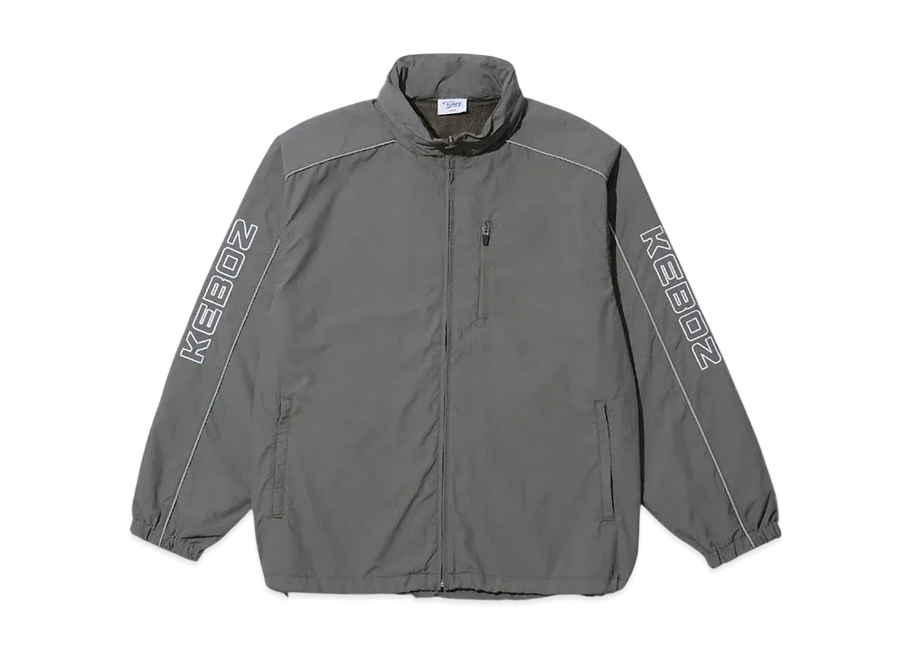 KEBOZ Supplex Nylon KEBOZ Kac Hooded Track Jacket "Sagegray"