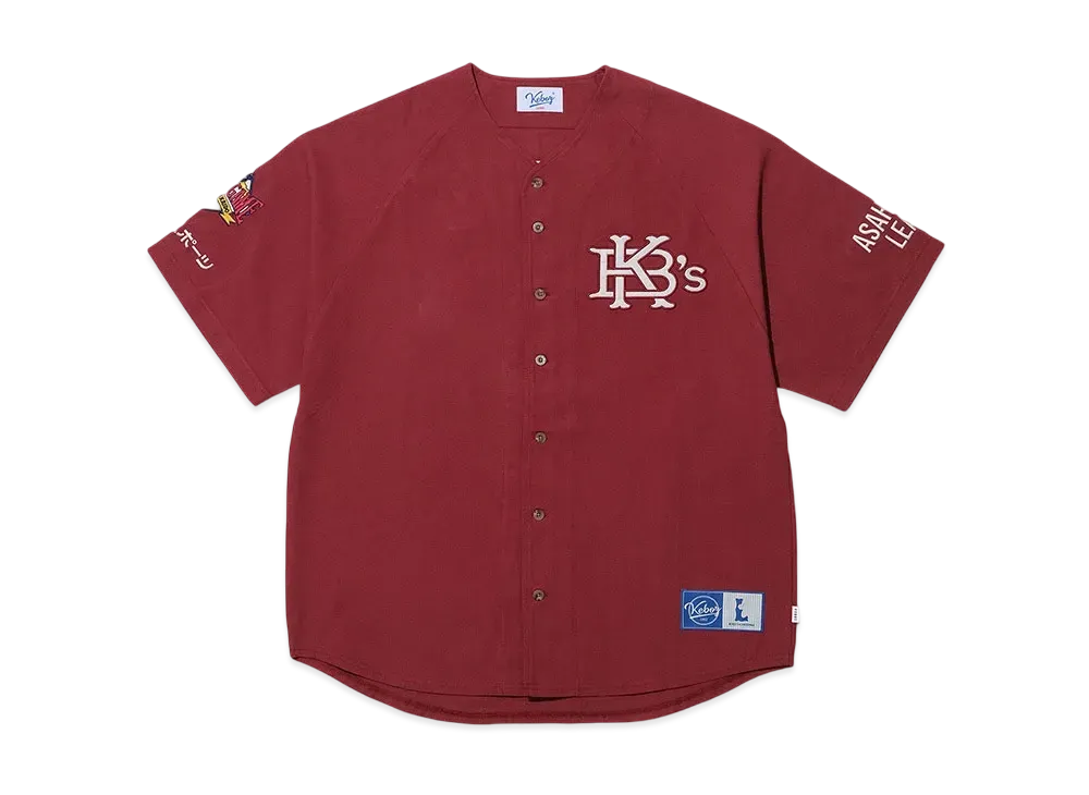 KEBOZ Efg Baseball Shirt "Burgundy"