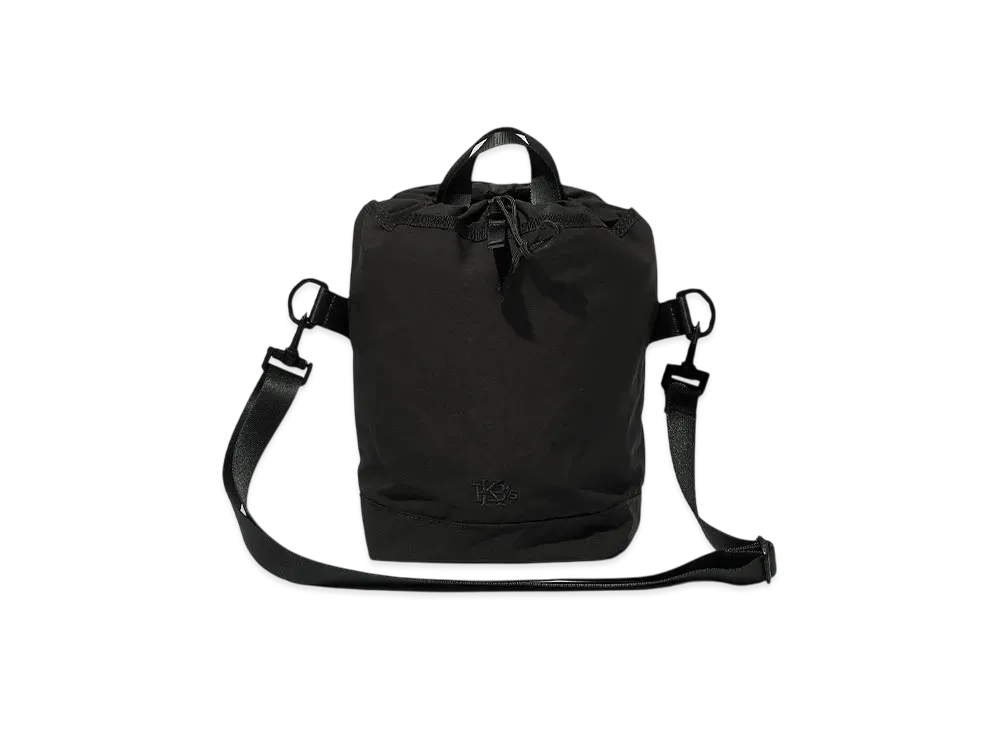 KEBOZ Fake Suede Drawstring Pouch "Black"