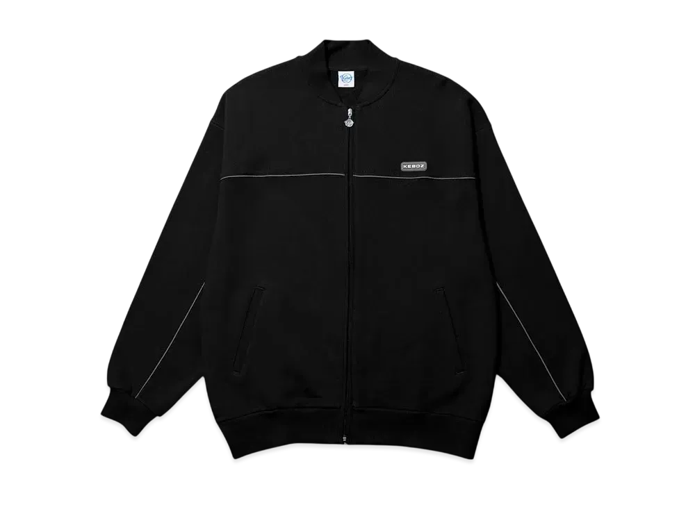 KEBOZ Kac Wappen Sweat Varsity Jacket "Black"