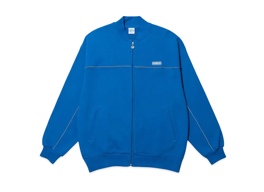 KEBOZ Kac Wappen Sweat Varsity Jacket "Cerulean"