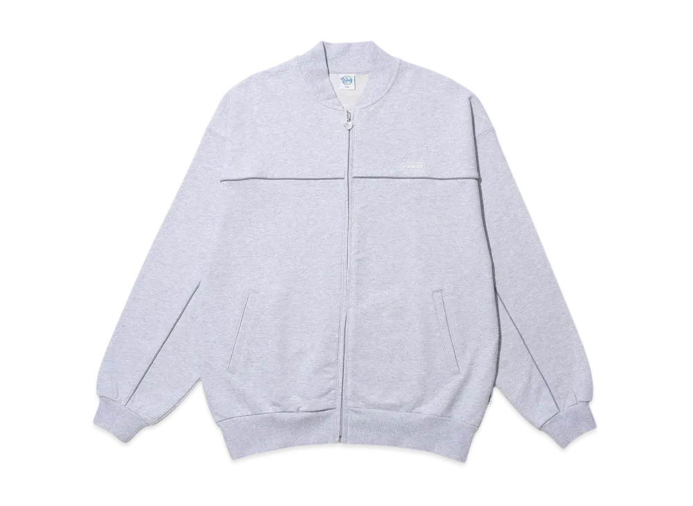 KEBOZ Kac Wappen Sweat Varsity Jacket "Gray"