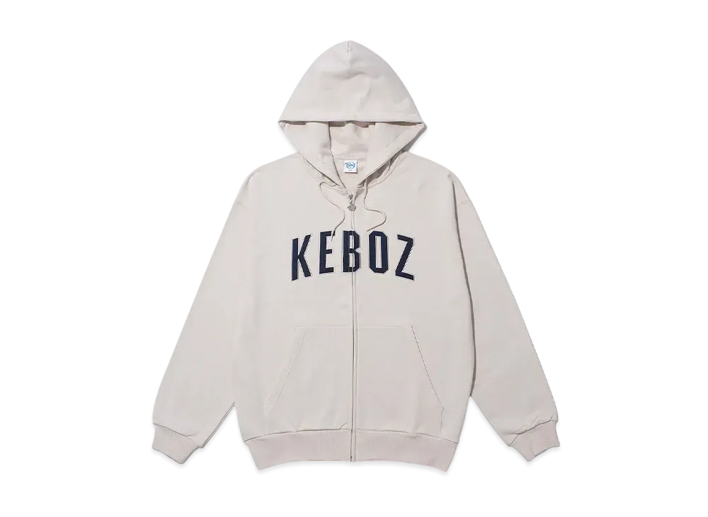 KEBOZ Uc Sweat Full Zip Hoodie "Cream"