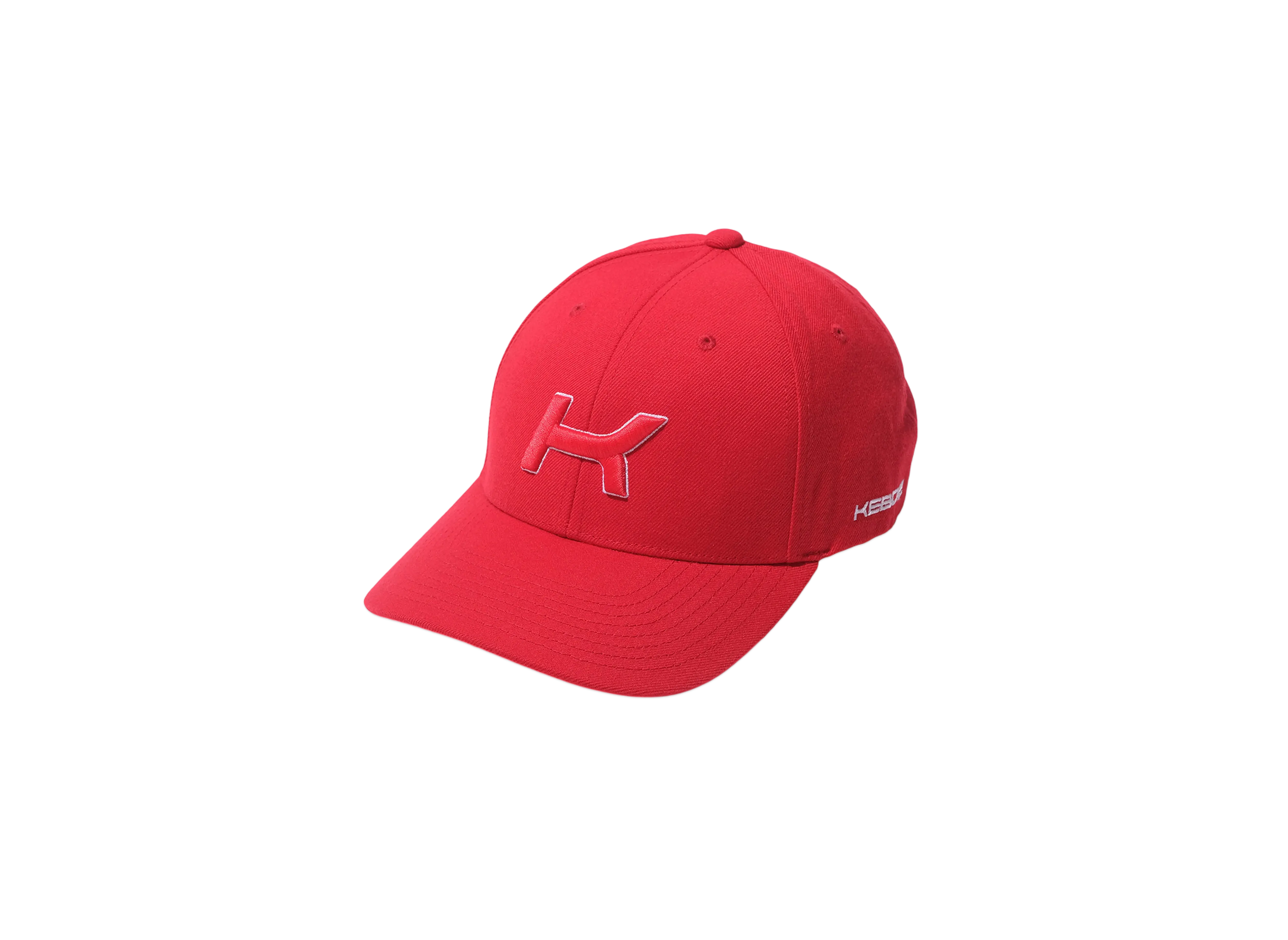 KEBOZ Mkt Curved Visor Snapback Cap "Red"