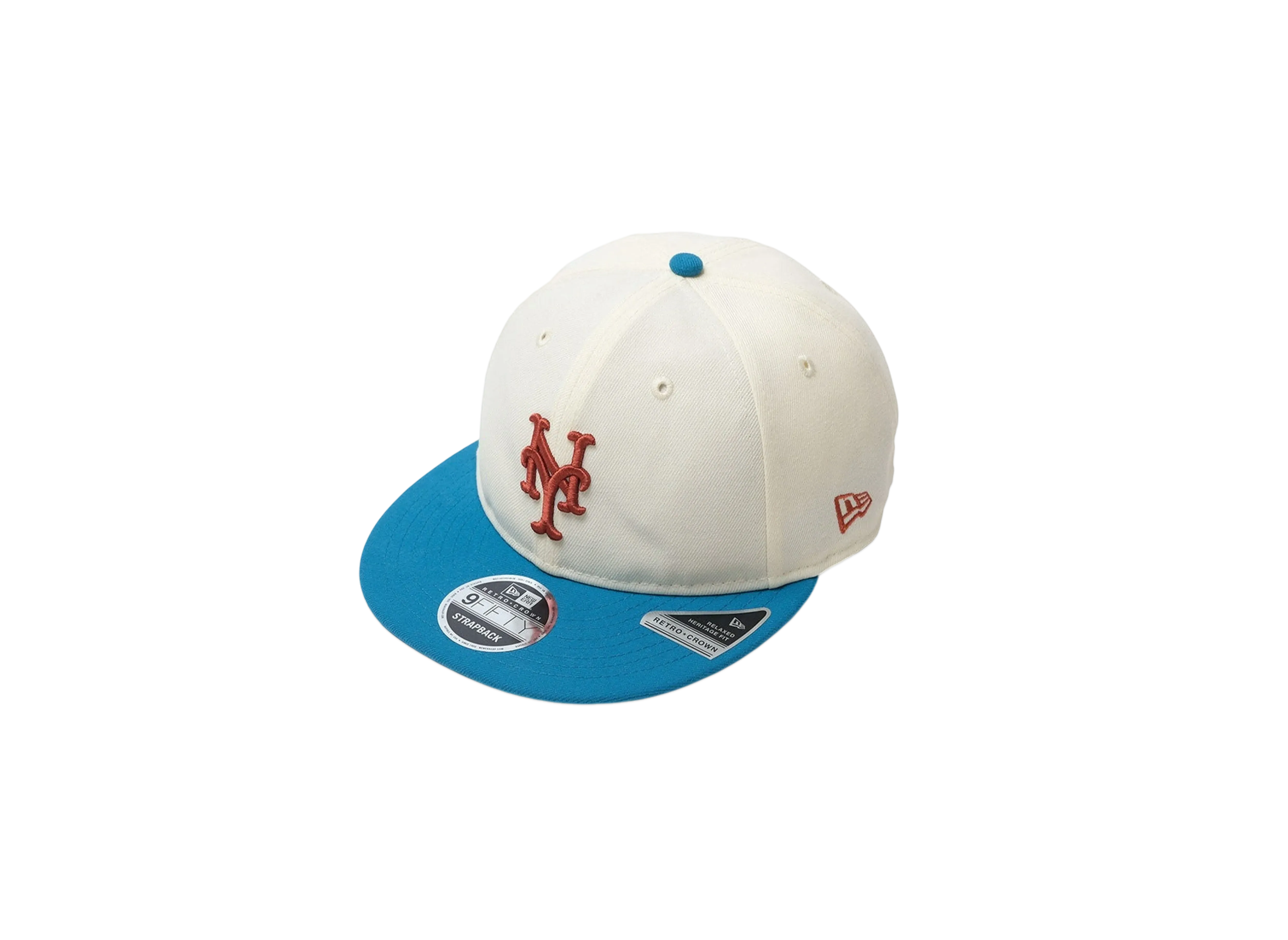 KEBOZ Exclusive Rc9Fifty Strapback "Cream/Cyan Blue"