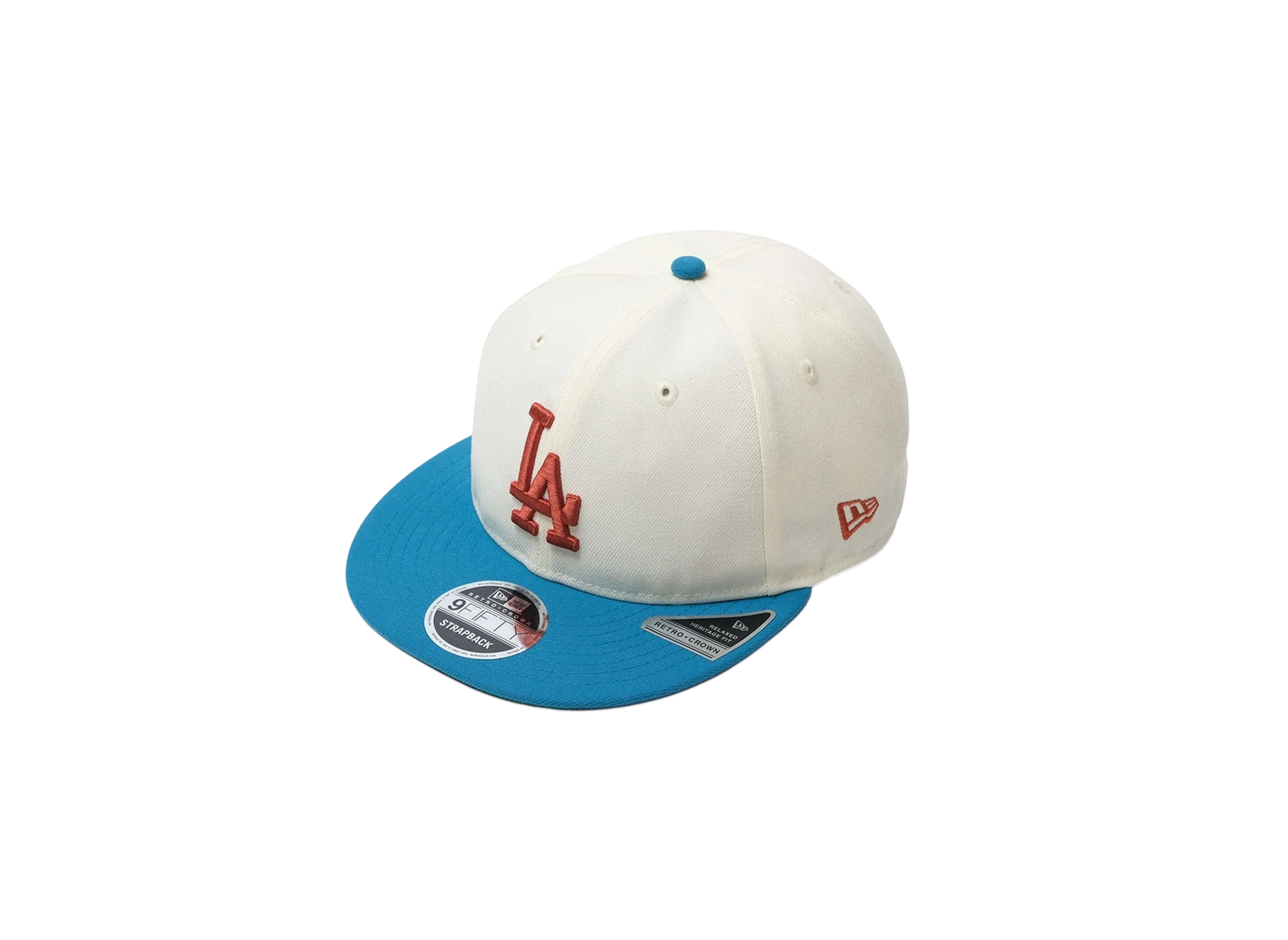 KEBOZ Exclusive Rc9Fifty Strapback "Cream/Cyan Blue"