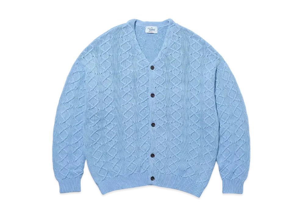 KEBOZ Ball Knit Cardigan "Blue"