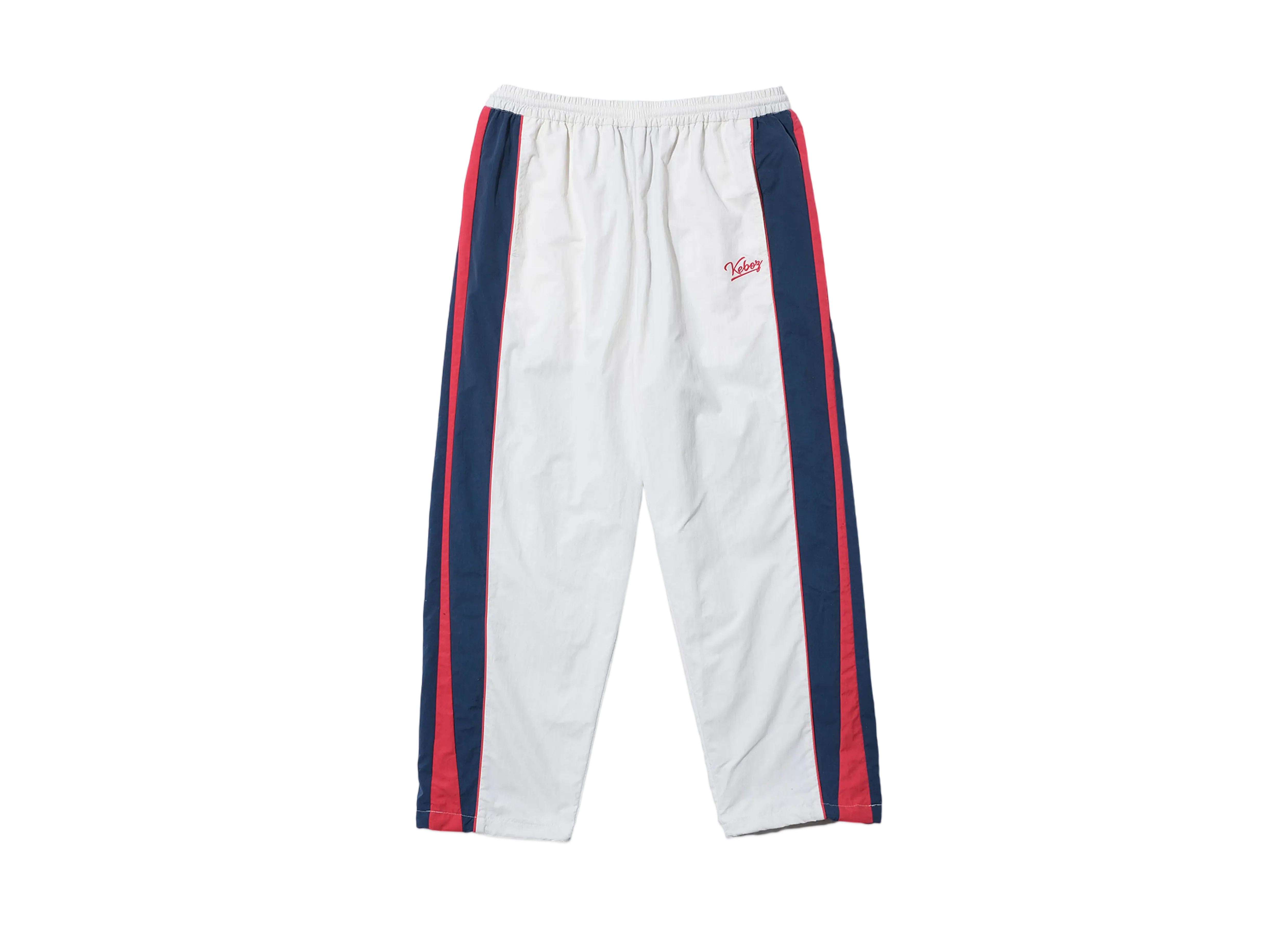 KEBOZ Icon Nylon Track Pants "Off White"
