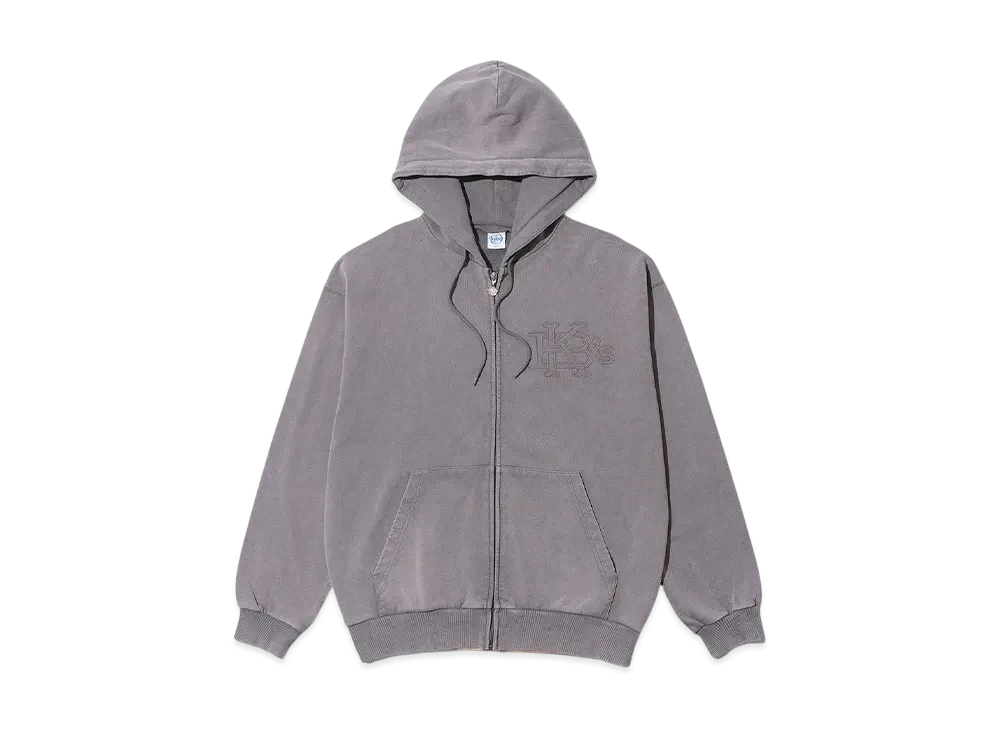 KEBOZ Efg Garment Sweat Full Zip Hoodie "Black"