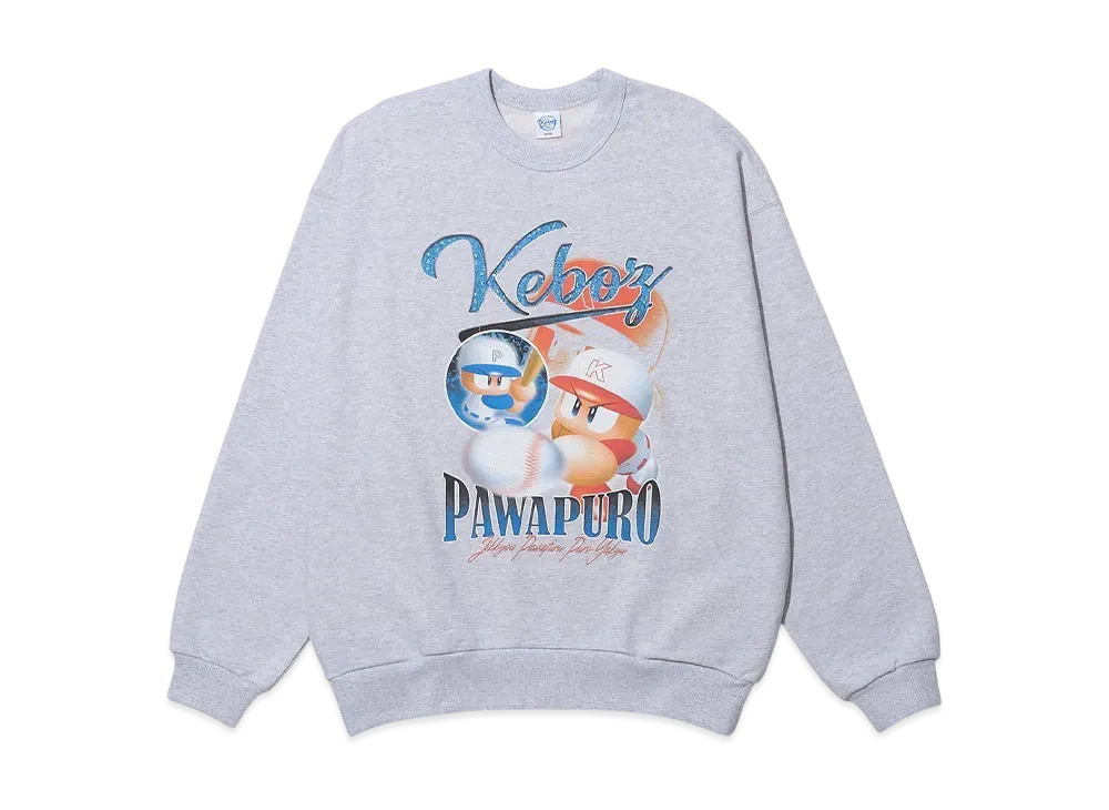 KEBOZ x Pawapuro P9 Sweat Crewneck "Gray"