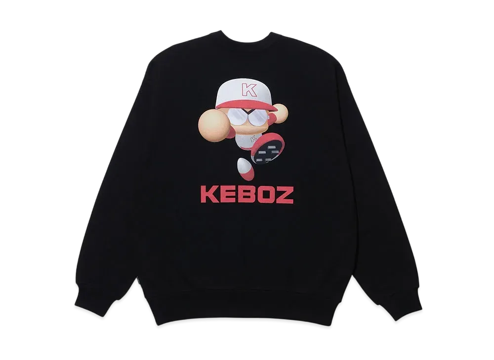 KEBOZ x Pawapuro Ay Sweat Crewneck "Black"