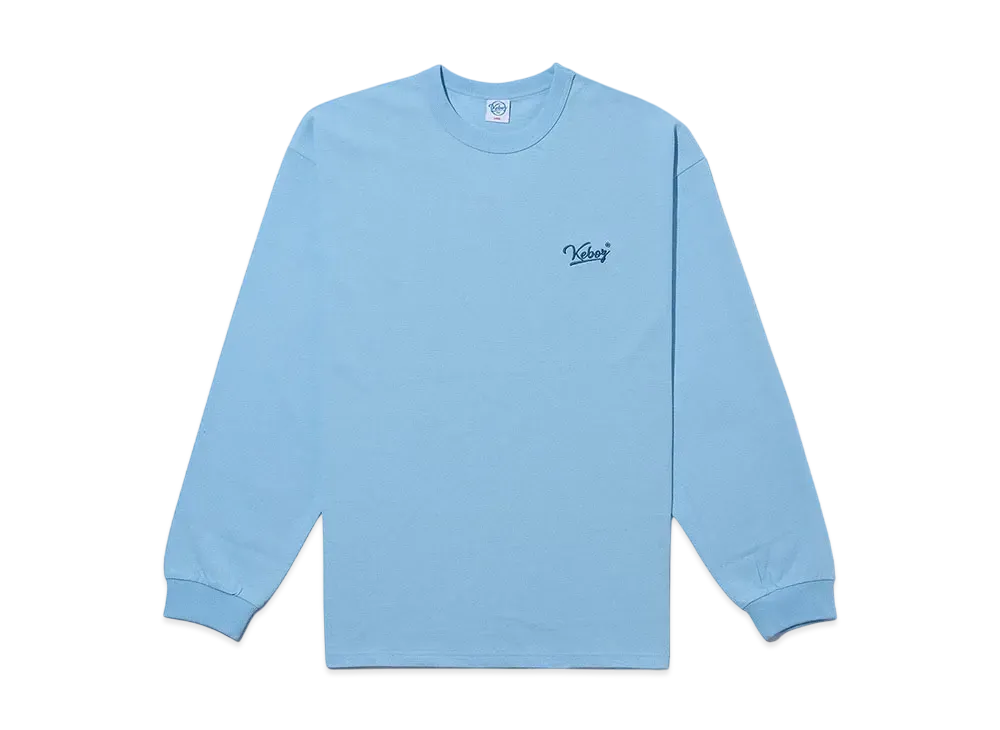 KEBOZ Bb Logo L/S Tee "Powder Blue"