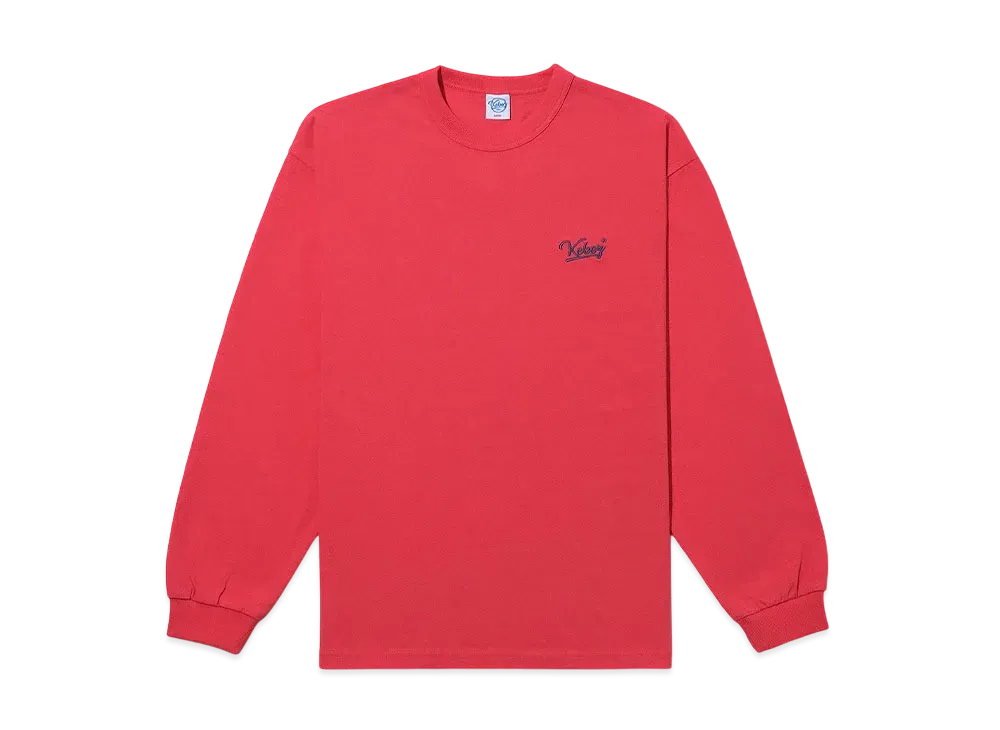 KEBOZ Bb Logo L/S Tee "Vermilion"