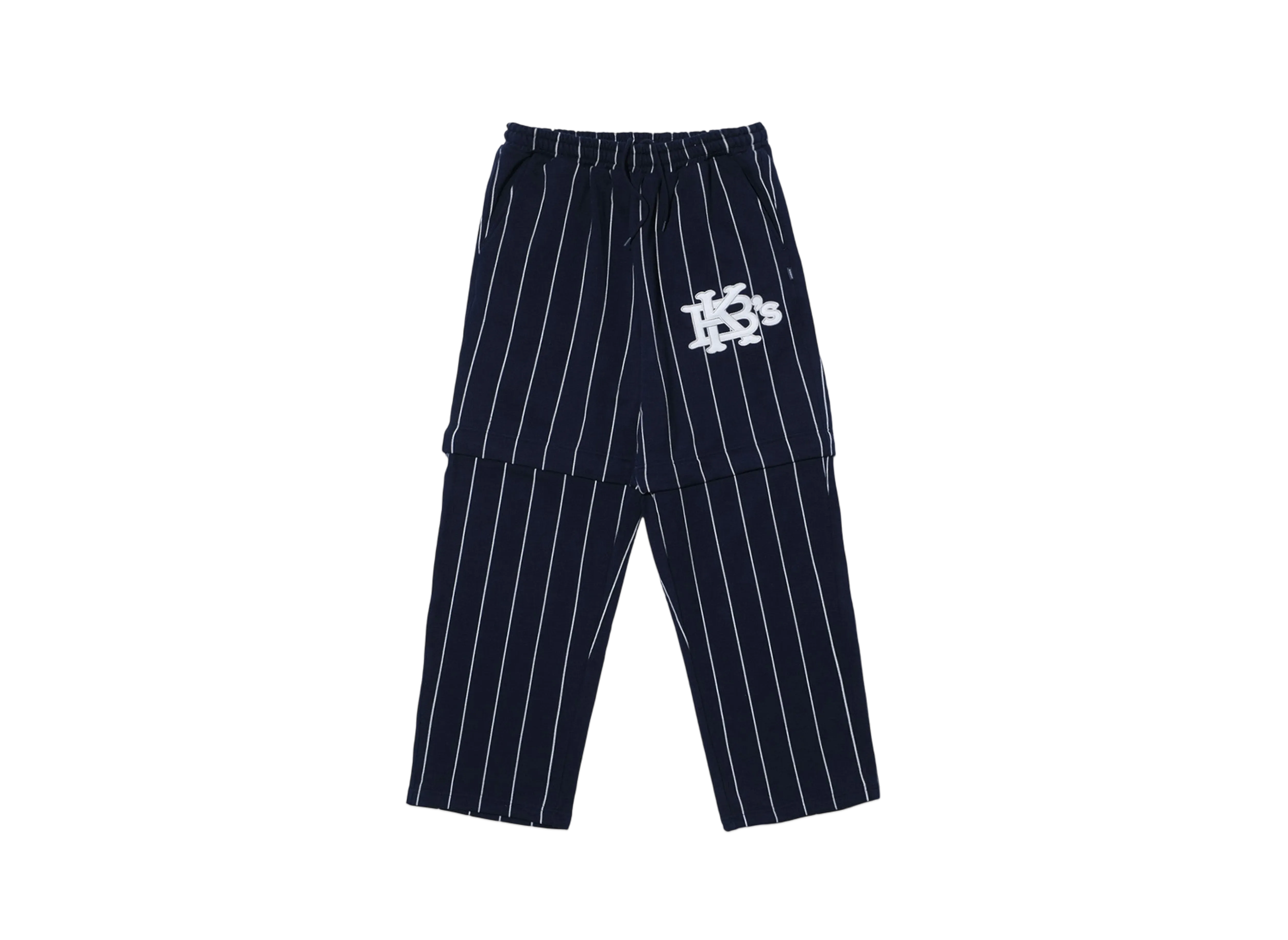 KEBOZ Stripe Sweat 2Way Pants "Navy"