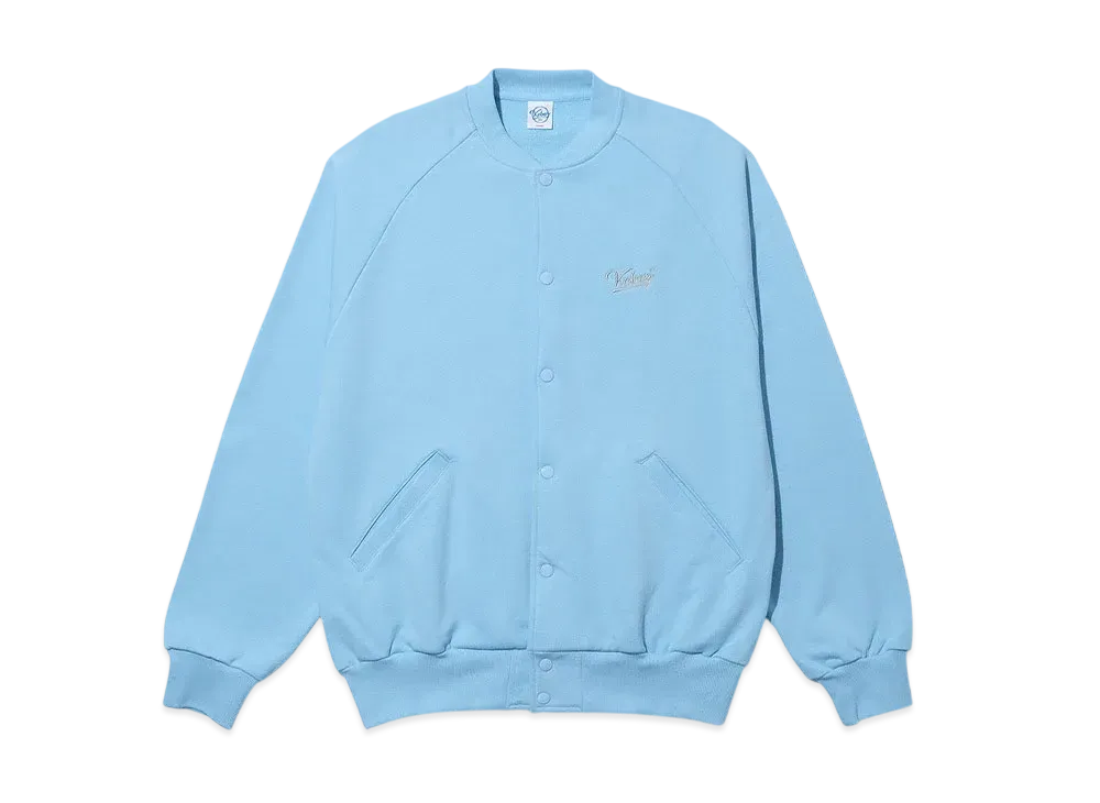 KEBOZ Bb Logo Sweat Varsity Jacket "Powder Blue"