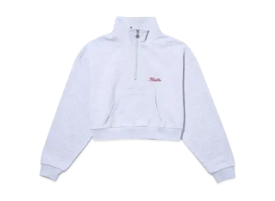 KEBOZ Dac Half Zip Cropped Sweat "Gray"