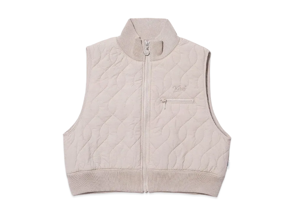 KEBOZ Ball Quilting Vest "Beige"