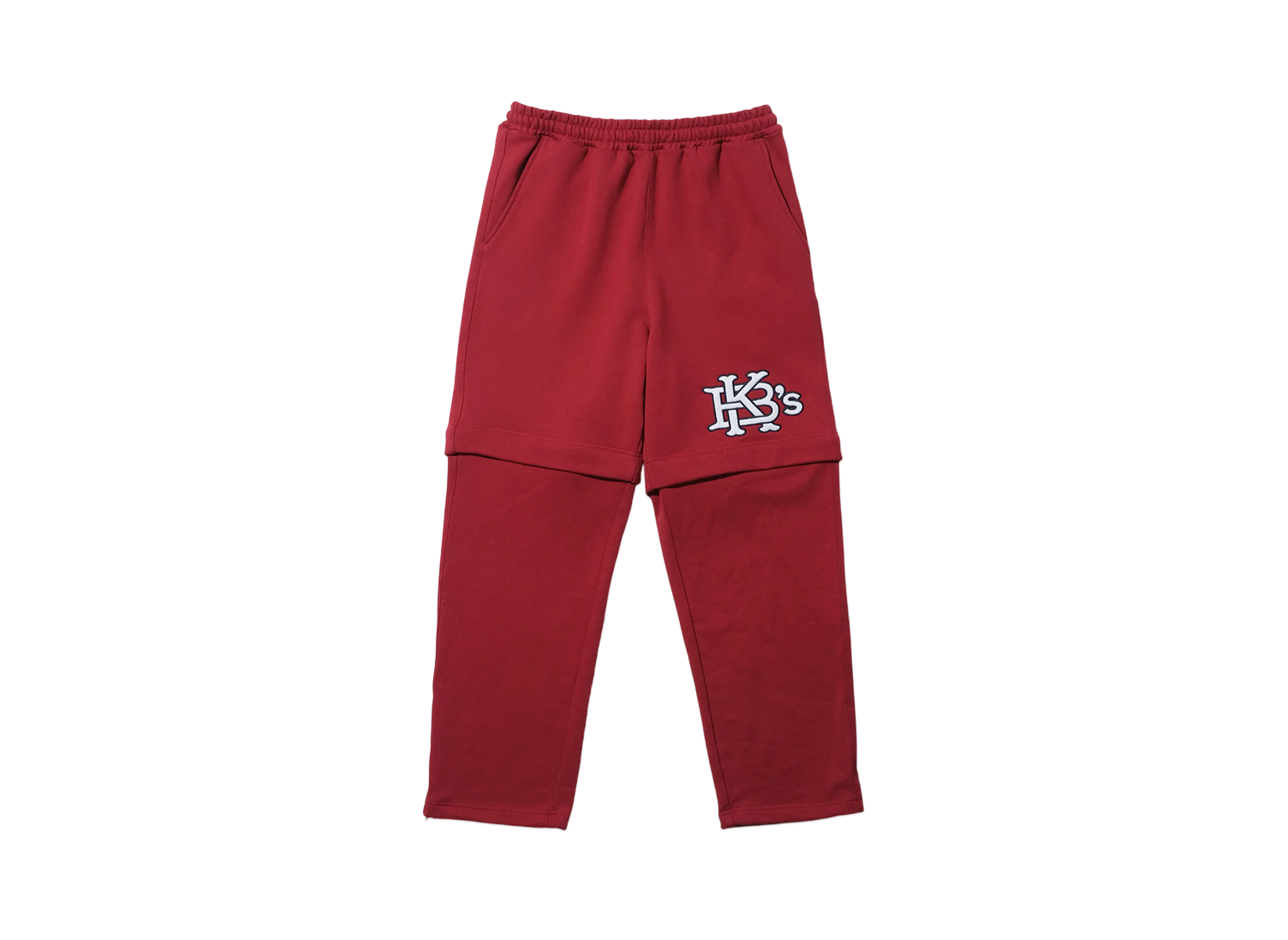 KEBOZ Efg Sweat 2Way Pants "Crimson Red"