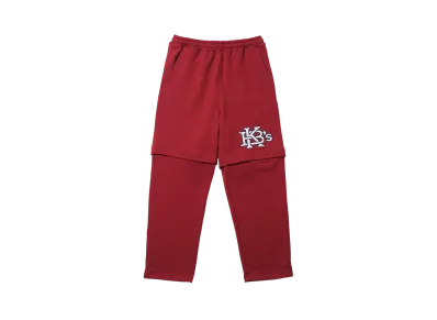 KEBOZ Efg Sweat 2Way Pants "Crimson Red"