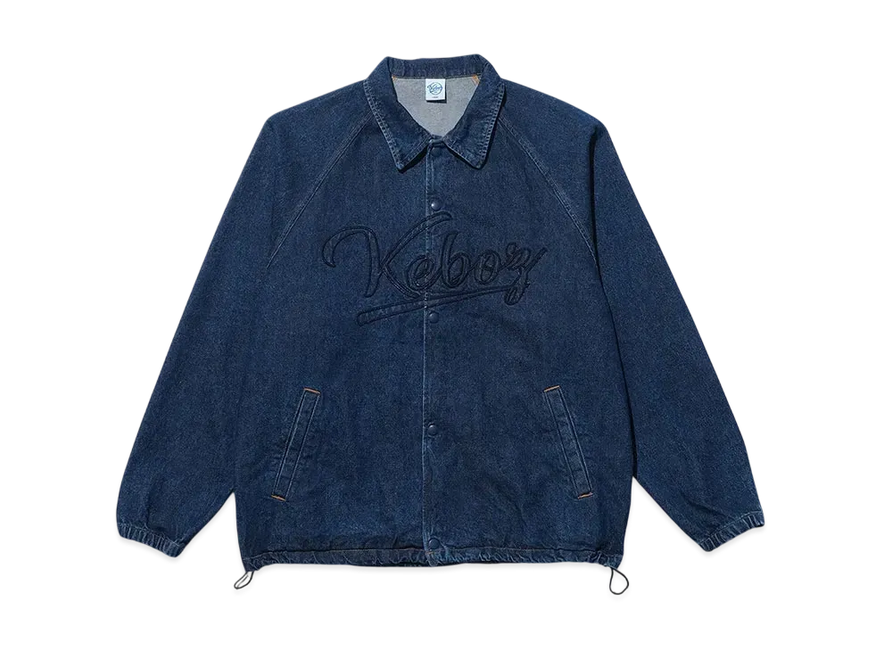 KEBOZ Denim Coach Jacket "Indigo"