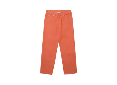 KEBOZ Regular Fit Denim Pants "Orange"