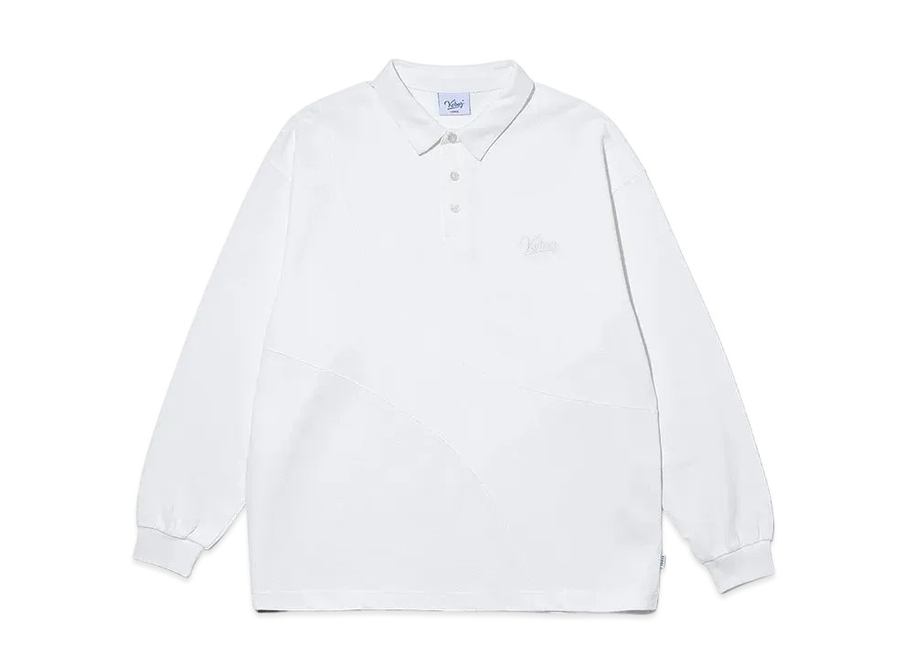 KEBOZ Ball Stitch Kanoko Polo "White"