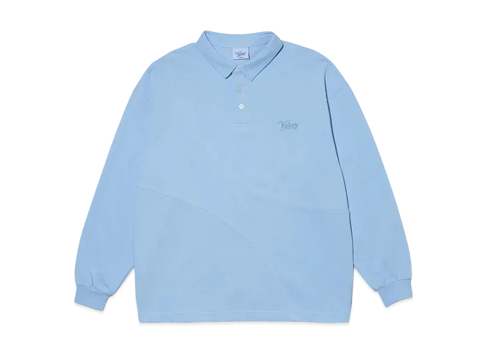 KEBOZ Ball Stitch Kanoko Polo "Sky Blue"
