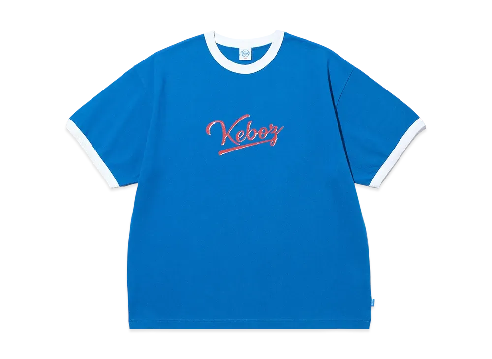 KEBOZ Icon Ringer S/S Tee "Cerulean"