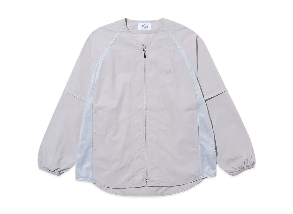 KEBOZ Supplex Convertible Side Mesh Baseball Shirt "Beige"