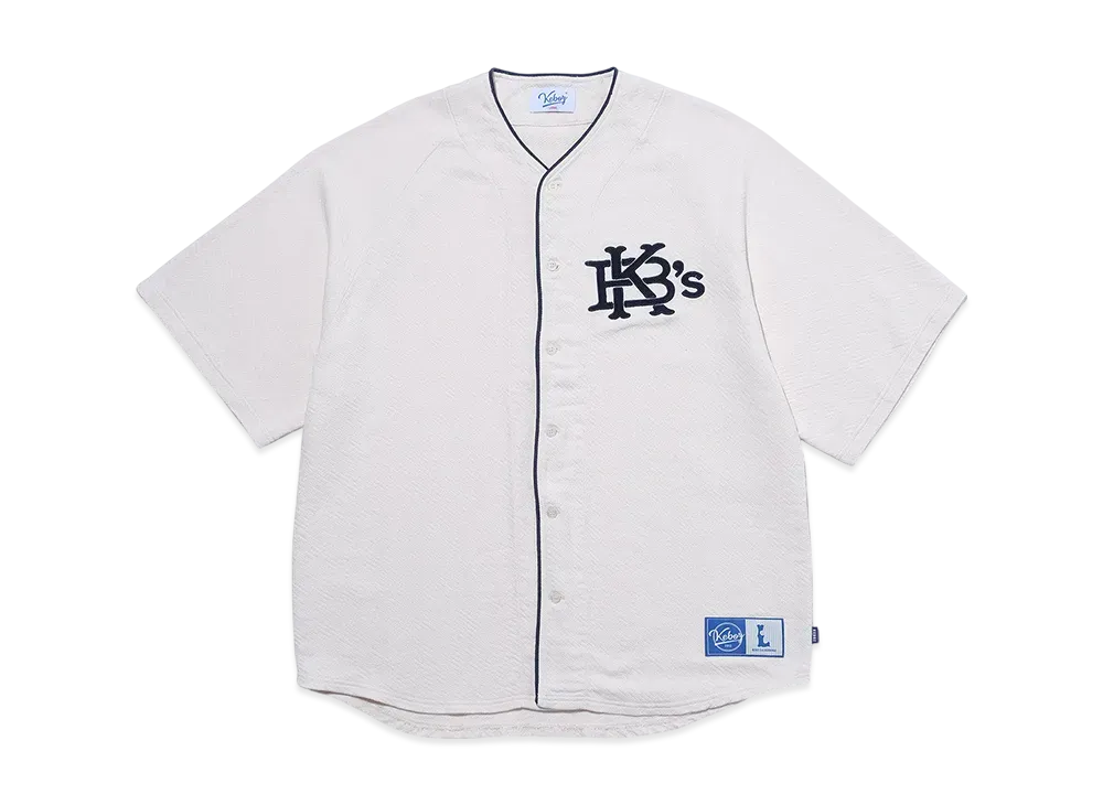 KEBOZ EFG Piping Baseball Shirt "Ivory"