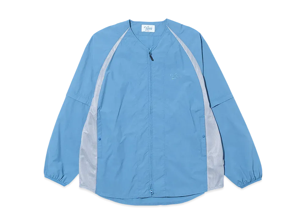 KEBOZ Supplex Convertible Side Mesh Baseball Shirt "Blue"