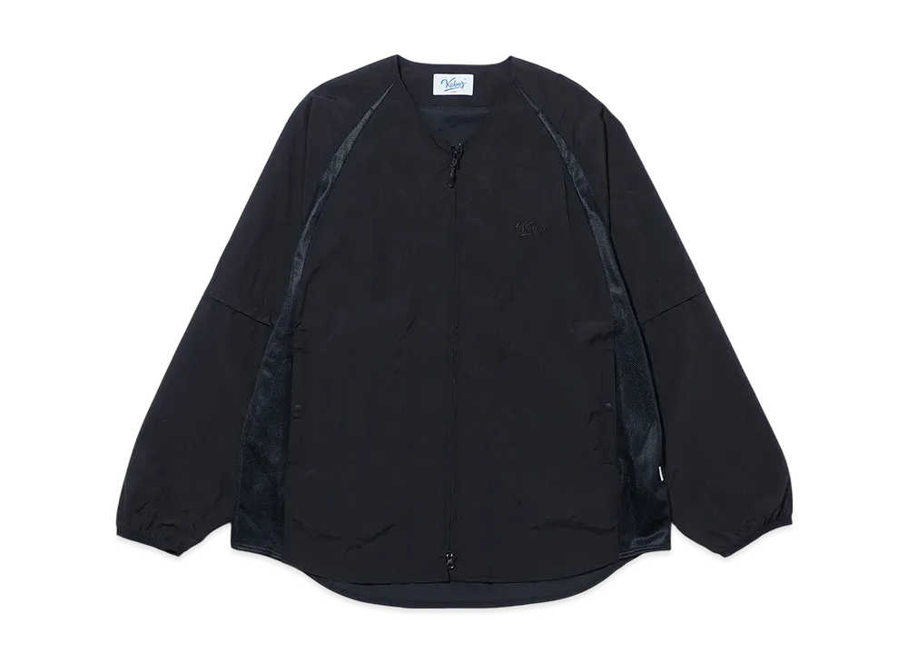 KEBOZ Supplex Convertible Side Mesh Baseball Shirt "Black"