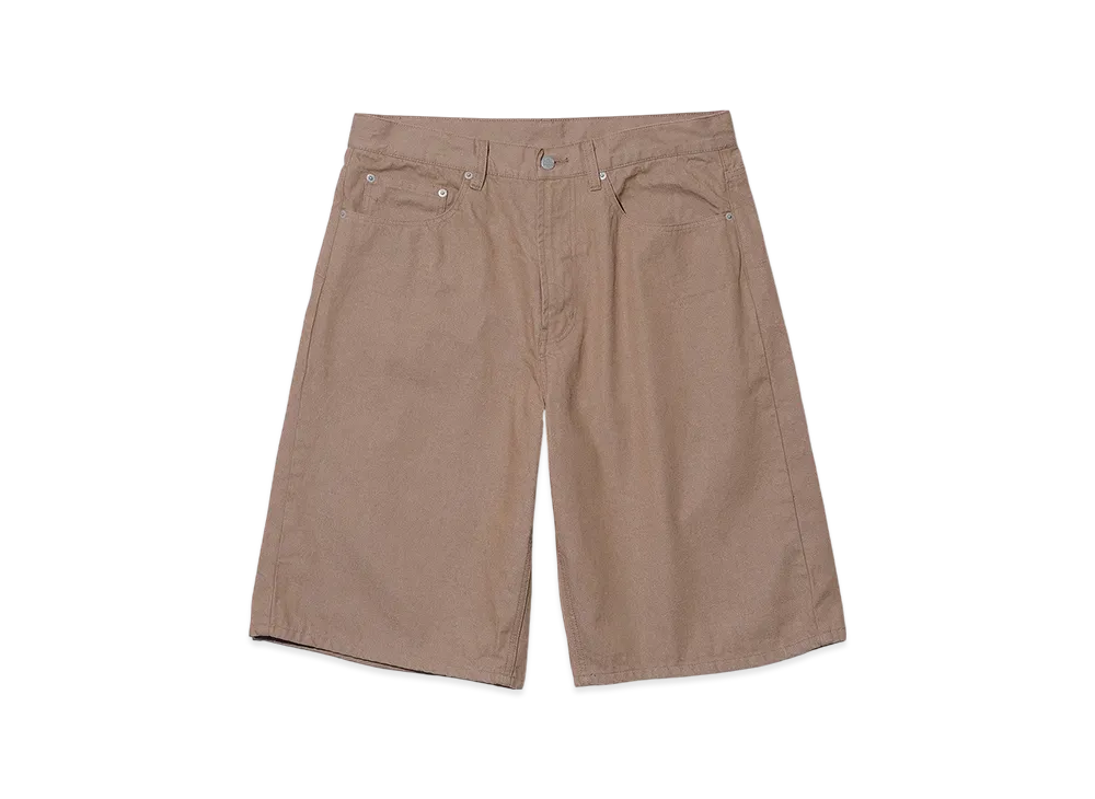 KEBOZ Baggy Fit Denim Shorts "Beige"