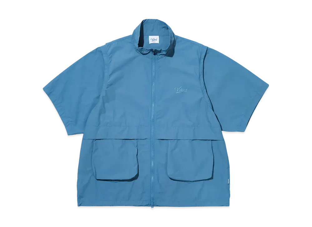 KEBOZ Supplex Convertible Shirt Vest "Blue"