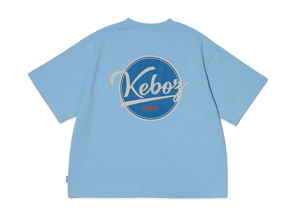 KEBOZ Kids BB Logo S/S Tee "Powder Blue"