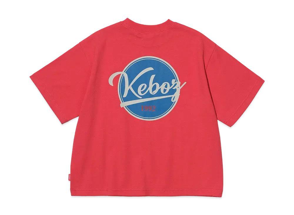 KEBOZ Kids BB Logo S/S Tee "Vermilion"