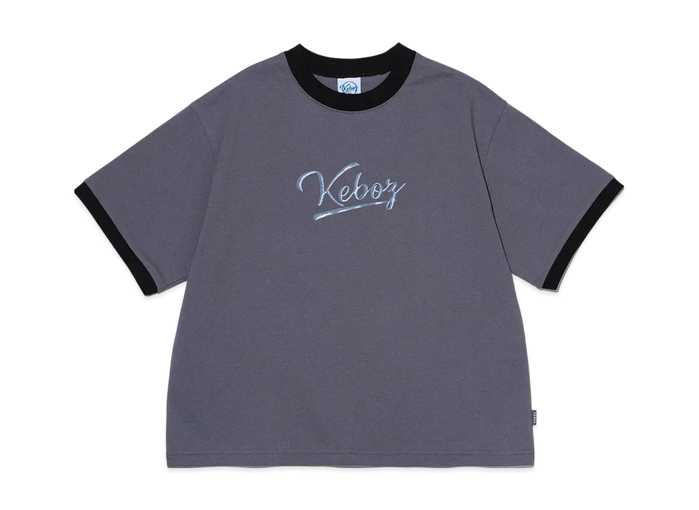 KEBOZ Kids Icon Ringer S/S Tee "Graphite"