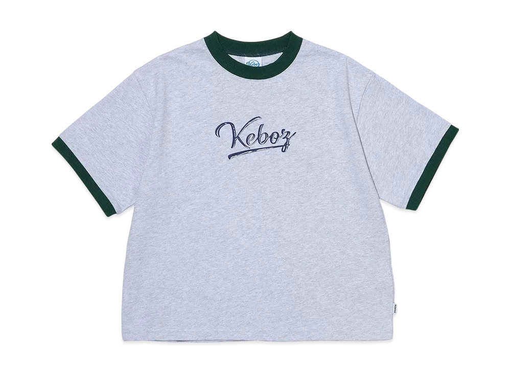 KEBOZ Kids Icon Ringer S/S Tee "Gray"