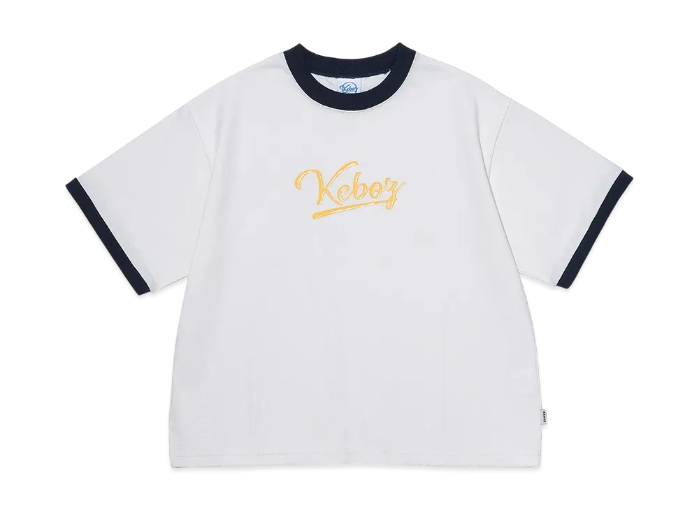 KEBOZ Kids Icon Ringer S/S Tee "White"