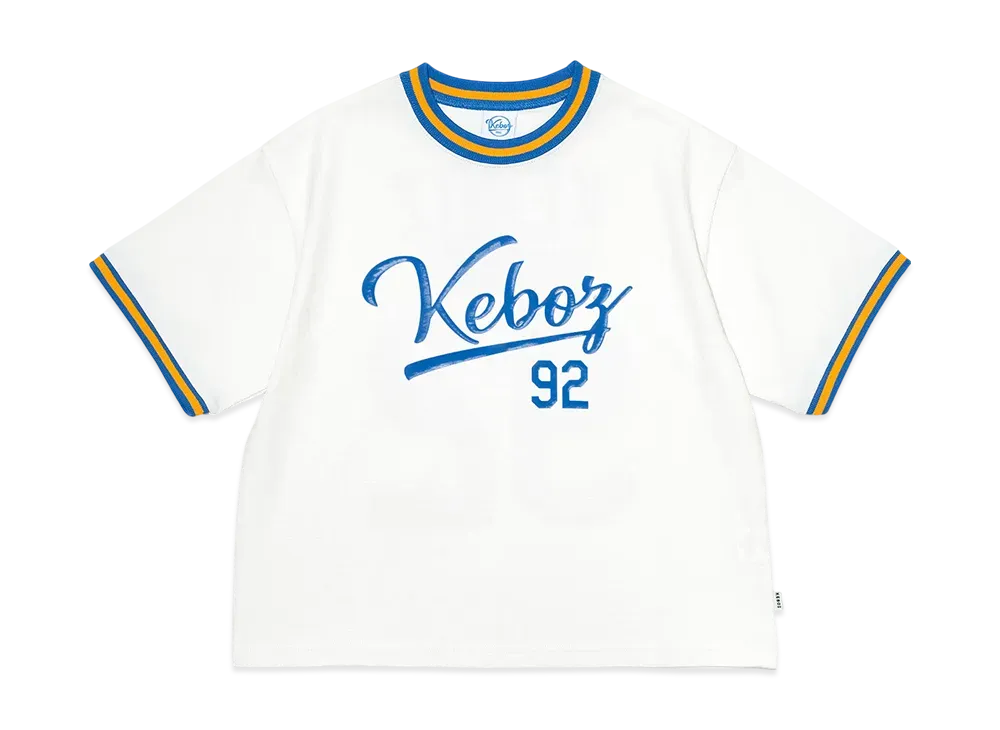KEBOZ Kids B92 Ringer S/S Tee "White"