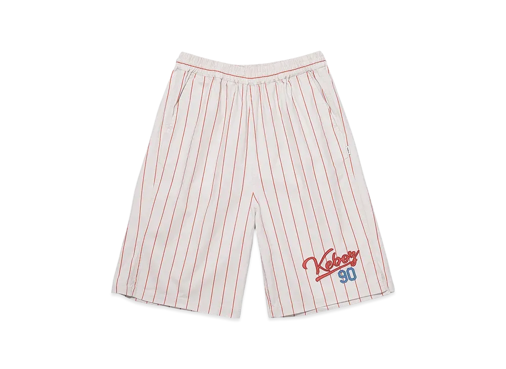 KEBOZ x Space Lov3 Baseball Shorts Long Type "Beige"