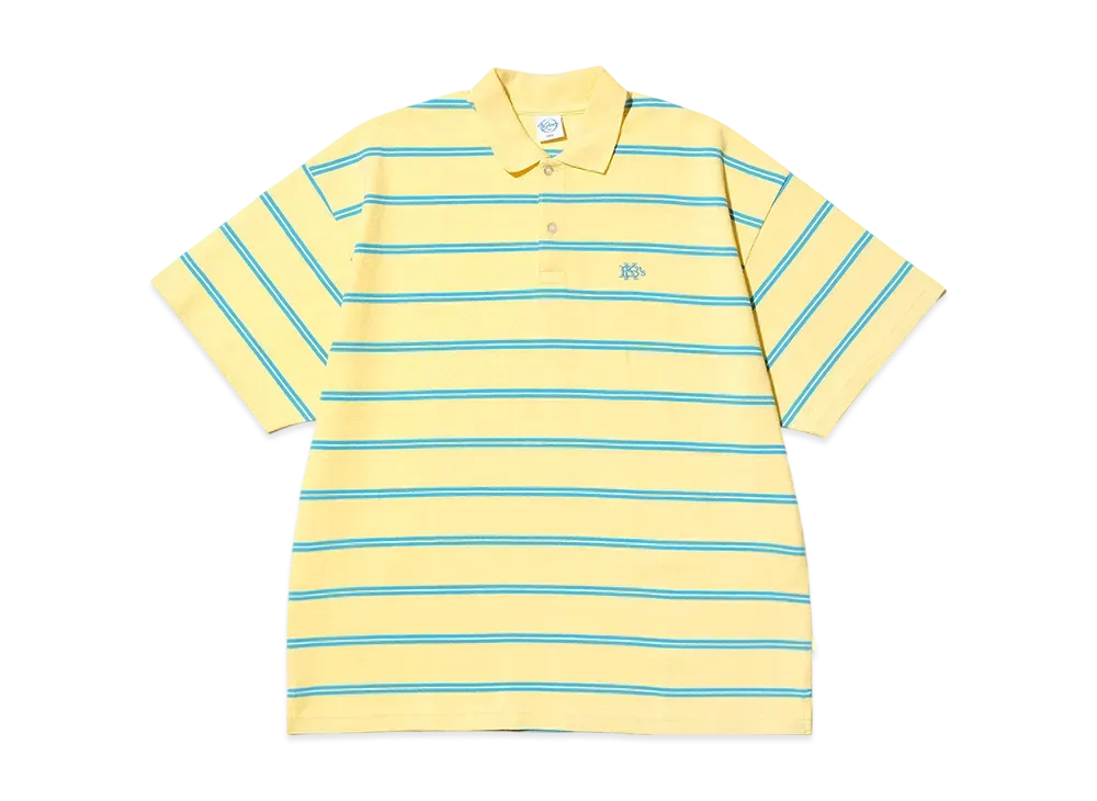 KEBOZ EFG Border S/S Polo "Light Yellow"