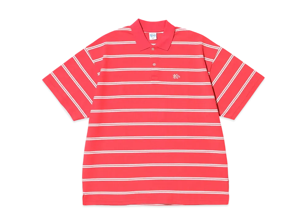 KEBOZ EFG Border S/S Polo "Vermilion"