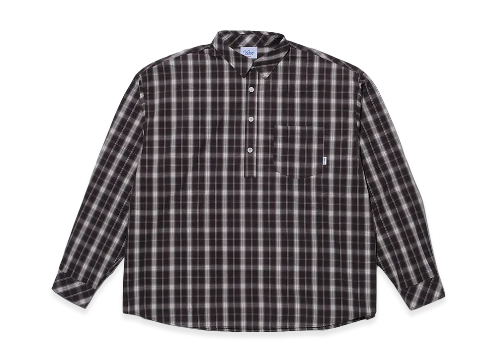 KEBOZ Check Pullover Shirt "Brown"
