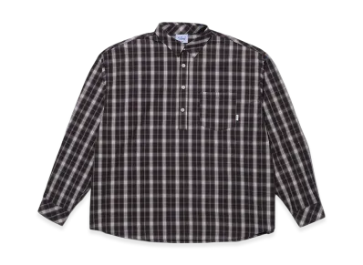 KEBOZ Check Pullover Shirt "Brown"