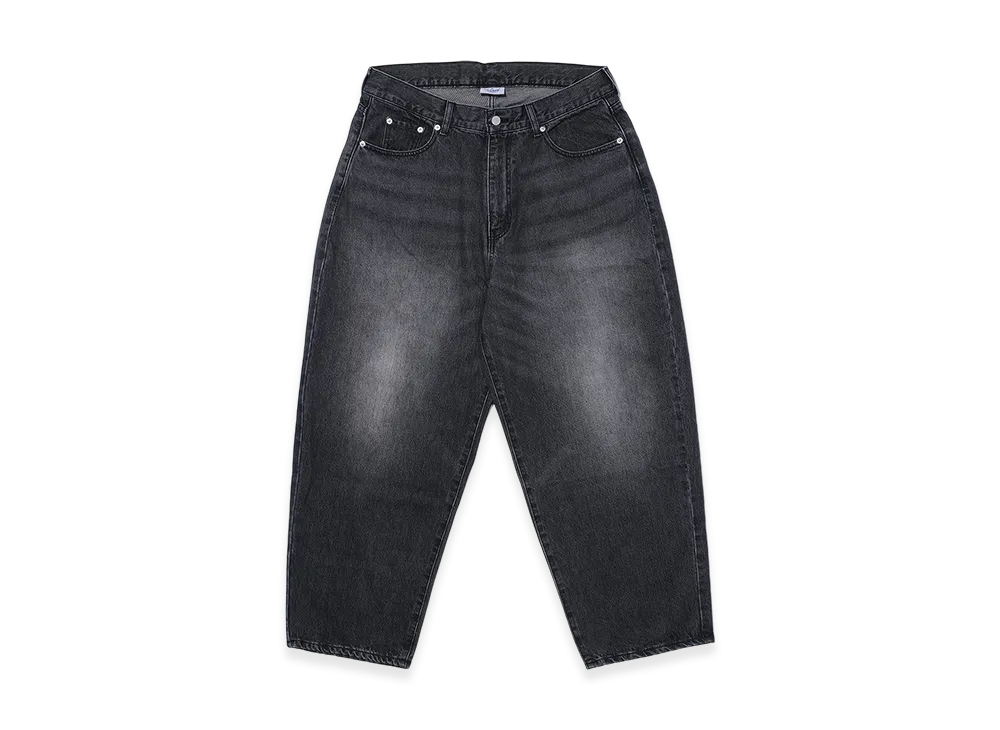 KEBOZ Damaged Baggy Denim Pants "Black"