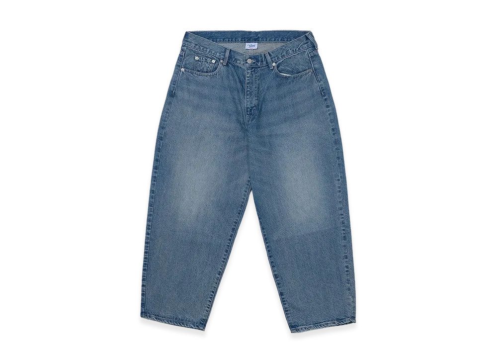 KEBOZ Damaged Baggy Denim Pants "Blue"